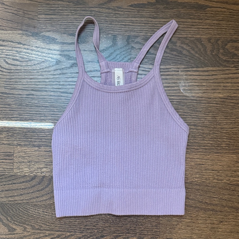 Altar'd State Lavender Ribbed Tank Top